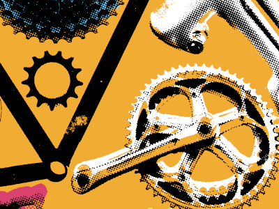 Ride-R-Us bike lo fi print