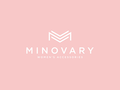 Minovary Logo Design accessories branding accessories logo concept branding feminine and elegant logo design graphic design logo minimalist branding minimalist logo modern lettermark pink brand identity womens accessories logo design