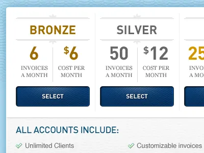 Pick a Plan blinksale form layout signup