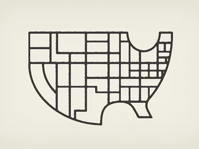 USA Simple simplified usa map