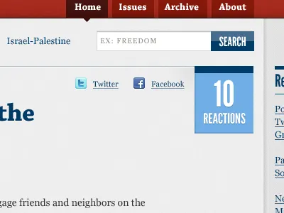 Reactions II blue chaparral freedom grey league gothic red social links