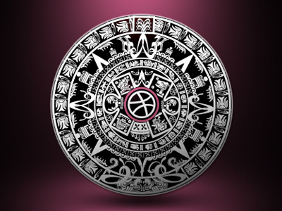 Ancient Dribbblyan Calendar calendar dribbble maya omfg mayan curse