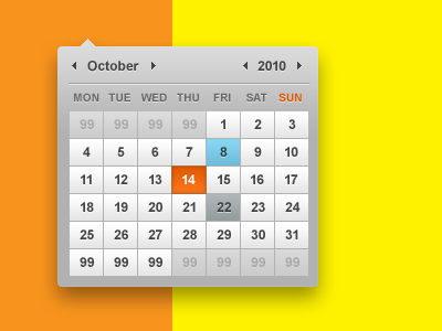 Crispier calendar calendar ui