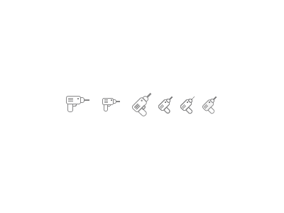 Drill drill icons minimal squarespace white