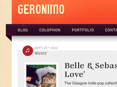 Geronimo design theme ui web