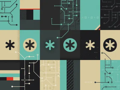 101010 101010 asterisk binary code digital illustration playoff type