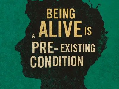 pre-existing condition drawing health for all self portrait sociopolitical dribbble trade gothic