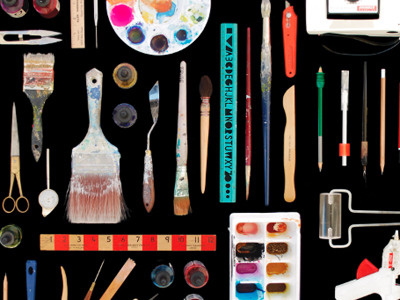 final shot art supplies collection design photo