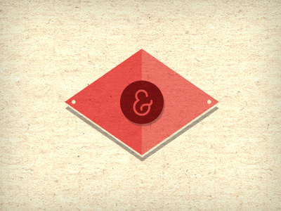 Ampersand ampersand graphic icon illustration pink red vector