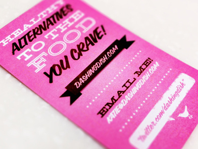 Wife's Biz Cards brown business card fun girly pink typography