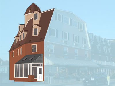 Newport Hotel illustration newport thoughtbot vacation