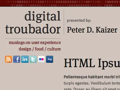 Personal site blog brown wordpress