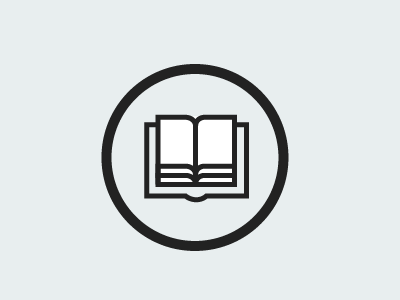 Book circle icon