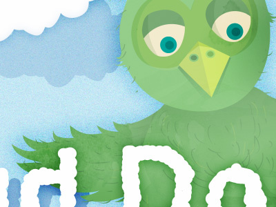 Type Sample Illustration bird cloud doodle font illustration sample type typography