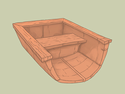 Broken Row Boat (cont'd) animation blacklake photoshop