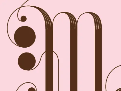 Dribbble 001 ball terminals birth announcement contrast hand lettering inline typography