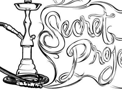 Hookah Logo 2 custom type hookah illustrator lettering logo typography vector