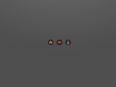 Icons gray icons orange pink red