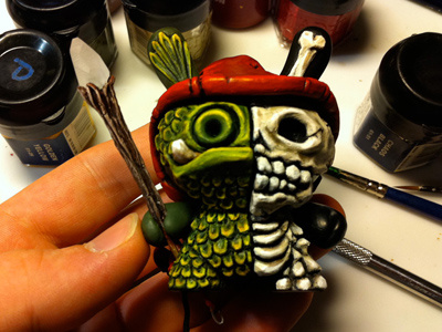 SHAPESHIFTER 3" Dunny Custom cape custom dunny kidrobot sculpey sculpting toy vinyl