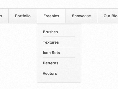 Simple, Clean Navigation clean dropdown free freebie menu navigation simple