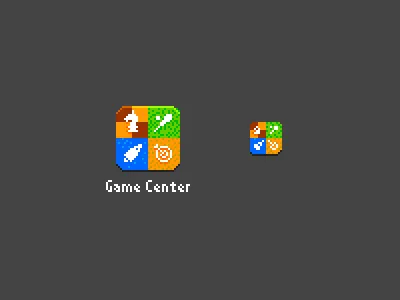 8-bit Game Center icon 8bit app game ipad iphone pixel retro