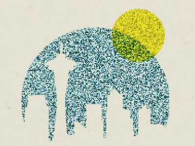 It's raining pixels again launch rainypixels seattle skyline sun