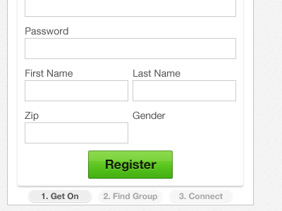 Community Online Register big button church community online form interface register