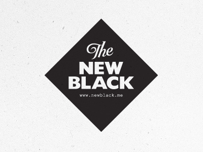 The New Black Logo brand diamond identity logo marque texture type