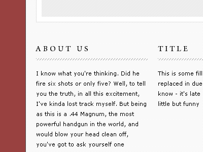 Classical Looking Website arno pro grey lines