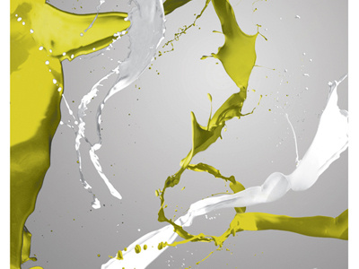 Third Abstract Poster abstract paint poster series splash