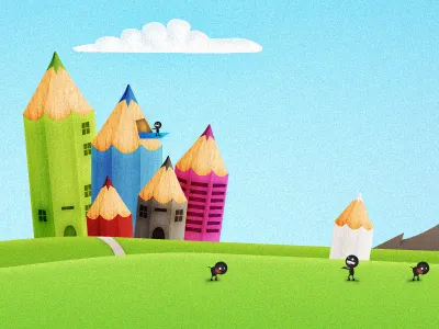 Header color header illustration noise pencil rzdesign website