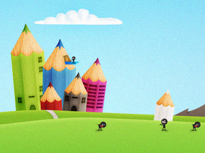 Header color header illustration noise pencil rzdesign website