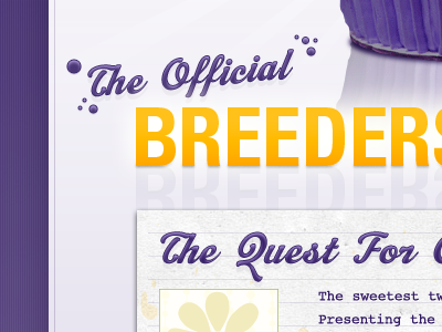 Icing Text, So Yummy cupcake delish gold icing lines purple texture yellow yummy