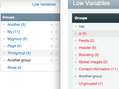 Low Variables In EE1 And EE2 control panel ee1 ee2 expressionengine low variables