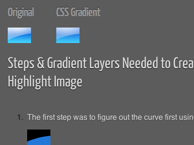 iOS Tab Bar Highlight with Webkit CSS Gradients css gradient ios iphone mobile tab bar webkit