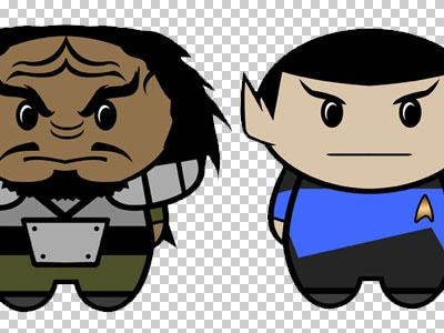 Star Trek caricatures klingon spock star trek