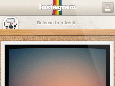 Instagram Refresh! app corkboard grunge instagram iphone texture ui wood