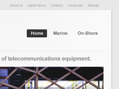 Telecoms Website clean marine