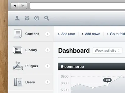 CMS Dashboard app cms header icons nav