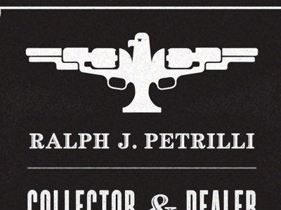 Antique Firearm Business Card bird business card eagle gun logo vintage