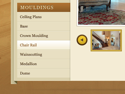 Navigation crease fold georgia interface list navigation scroll wraparound