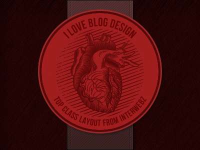 i Love Blog Design logo red web design