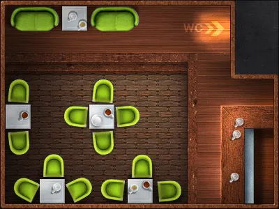 Bzoonk - virtual drinking 2d arcade design facebook game hand level paint pixel texture