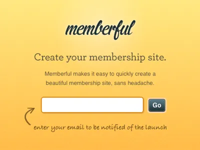 Memberful teaser teaser yellow