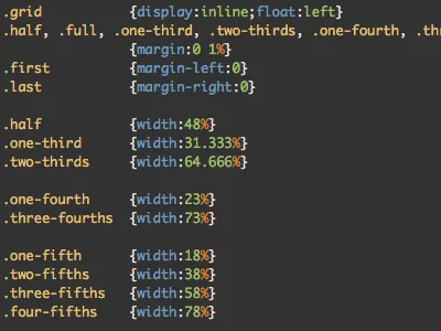 Golden Grid css3 grids html5