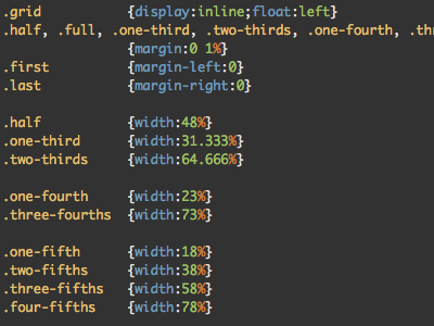 Golden Grid css3 grids html5