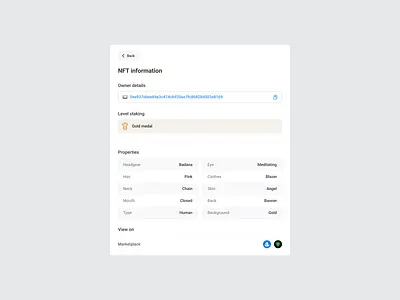 SHINIKI - UI Data table NFT details cms collection crm data table design system nft ui ui element ui kit ux war