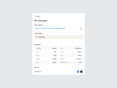 SHINIKI - UI Data table NFT details cms collection crm data table design system nft ui ui element ui kit ux war