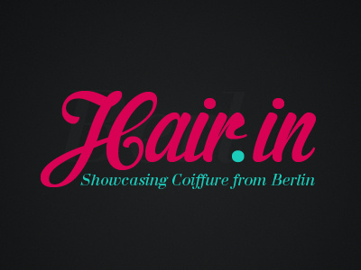 Hair in berlin fashion hair logo typography