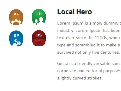 Basic Product Icons blue green icon orange pictos red typekit typography